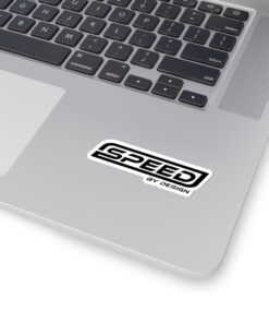 Alternative view of Speed by Design Kiss-Cut Sticker — Racing Logo Decal for Laptops, Cars & Gear
