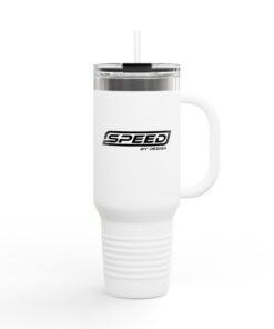 Alternative view of SBD 40oz Insulated Travel Mug — Stainless Steel Tumbler (Black Logo)