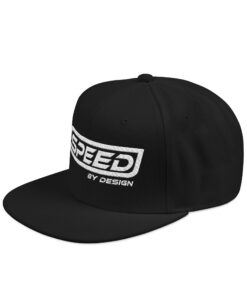 SBD Embroidered Black Snapback Hat