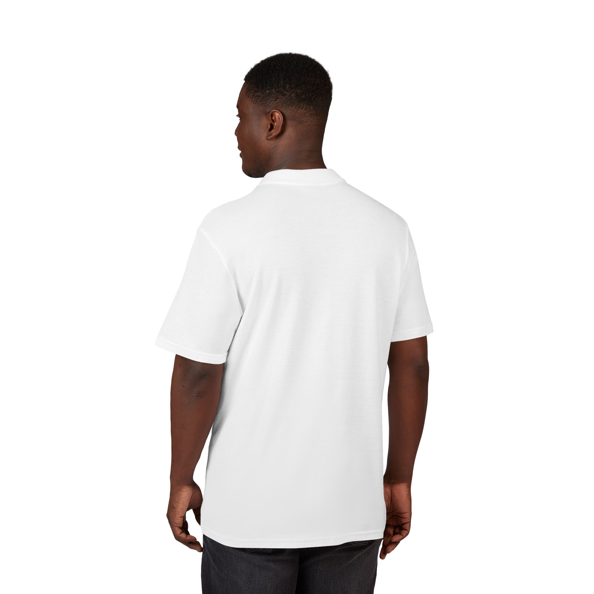 SBD Embroidered Chest Polo - White - Image 4