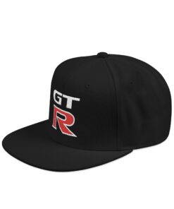 GT-R Embroidered Snapback Hat — Logo Cap