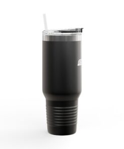 SBD 40oz Insulated Travel Mug — Stainless Steel Tumbler (White Logo)