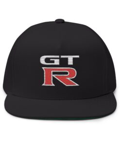 GT-R Embroidered Flat Bill Cap — Snapback Hat