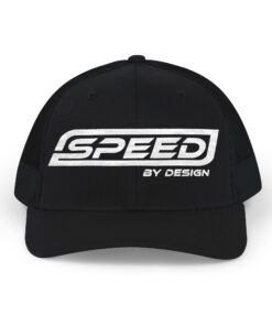 SBD Black Trucker Hat - Embroidered Snapback