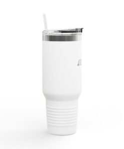 SBD 40oz Insulated Travel Mug — Stainless Steel Tumbler (Black Logo)