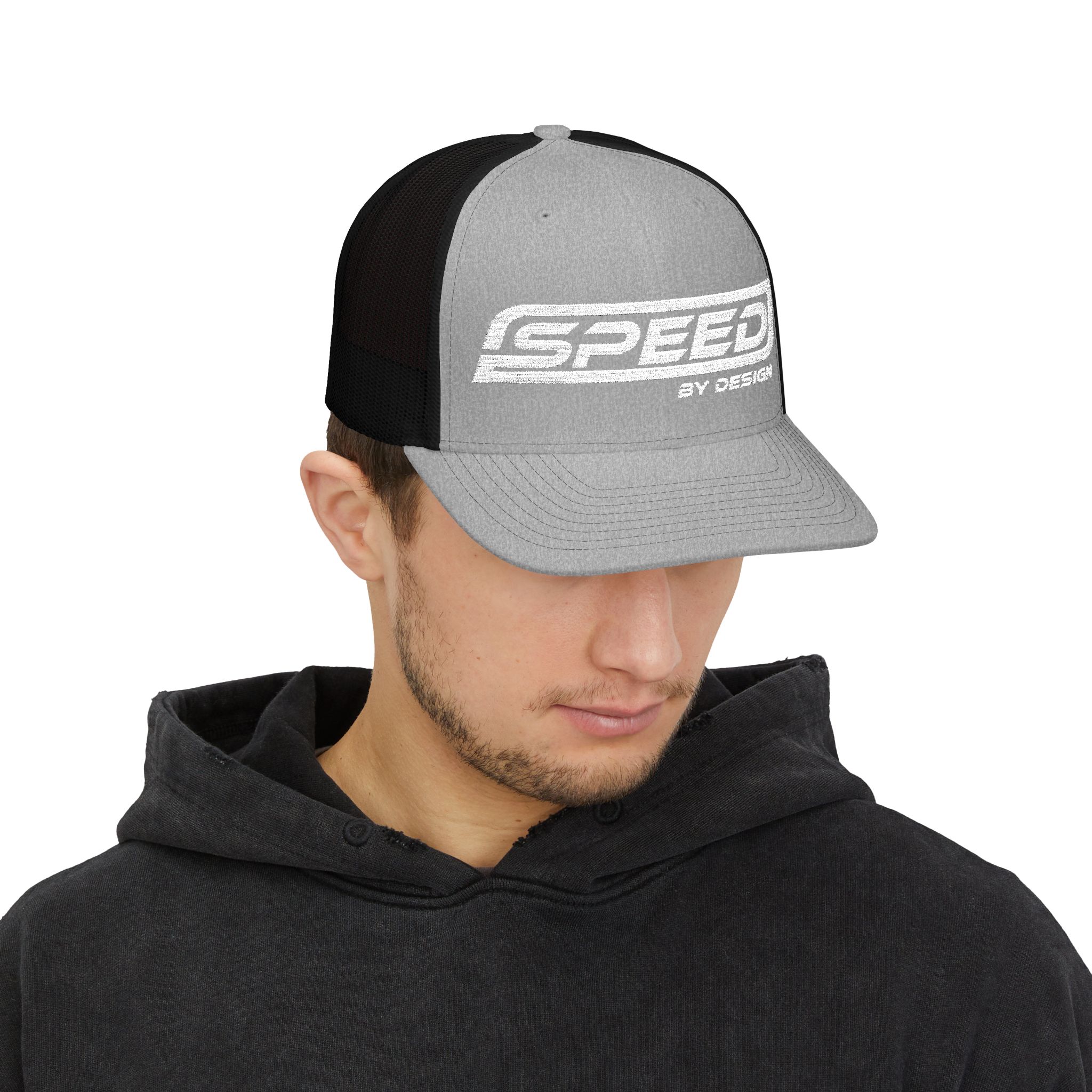 SBD Black Trucker Hat - Embroidered Snapback - Image 15