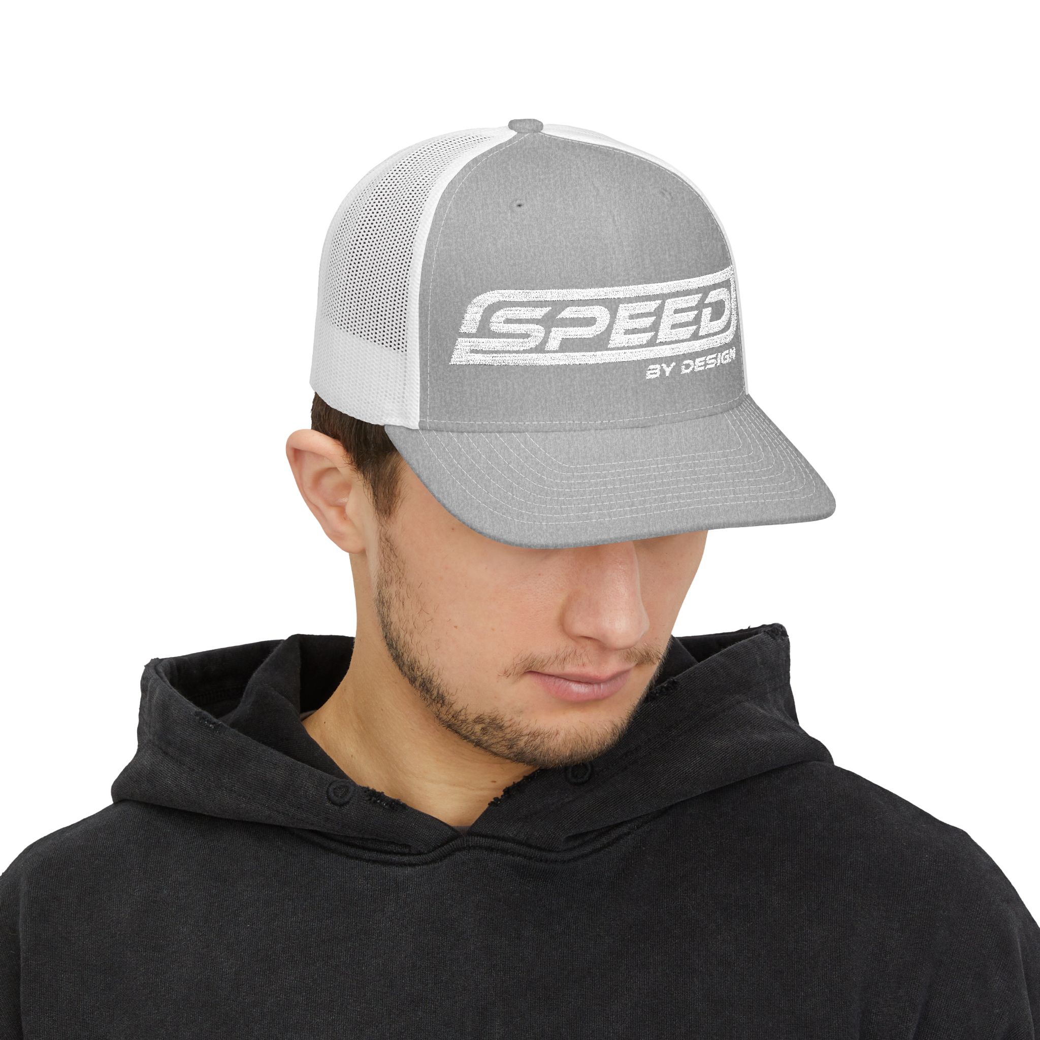 SBD Black Trucker Hat - Embroidered Snapback - Image 18