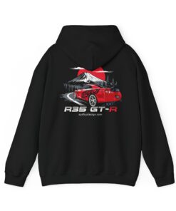 Alternative view of SBD R35 GTR Mt Fuji Hoodie (Unisex)