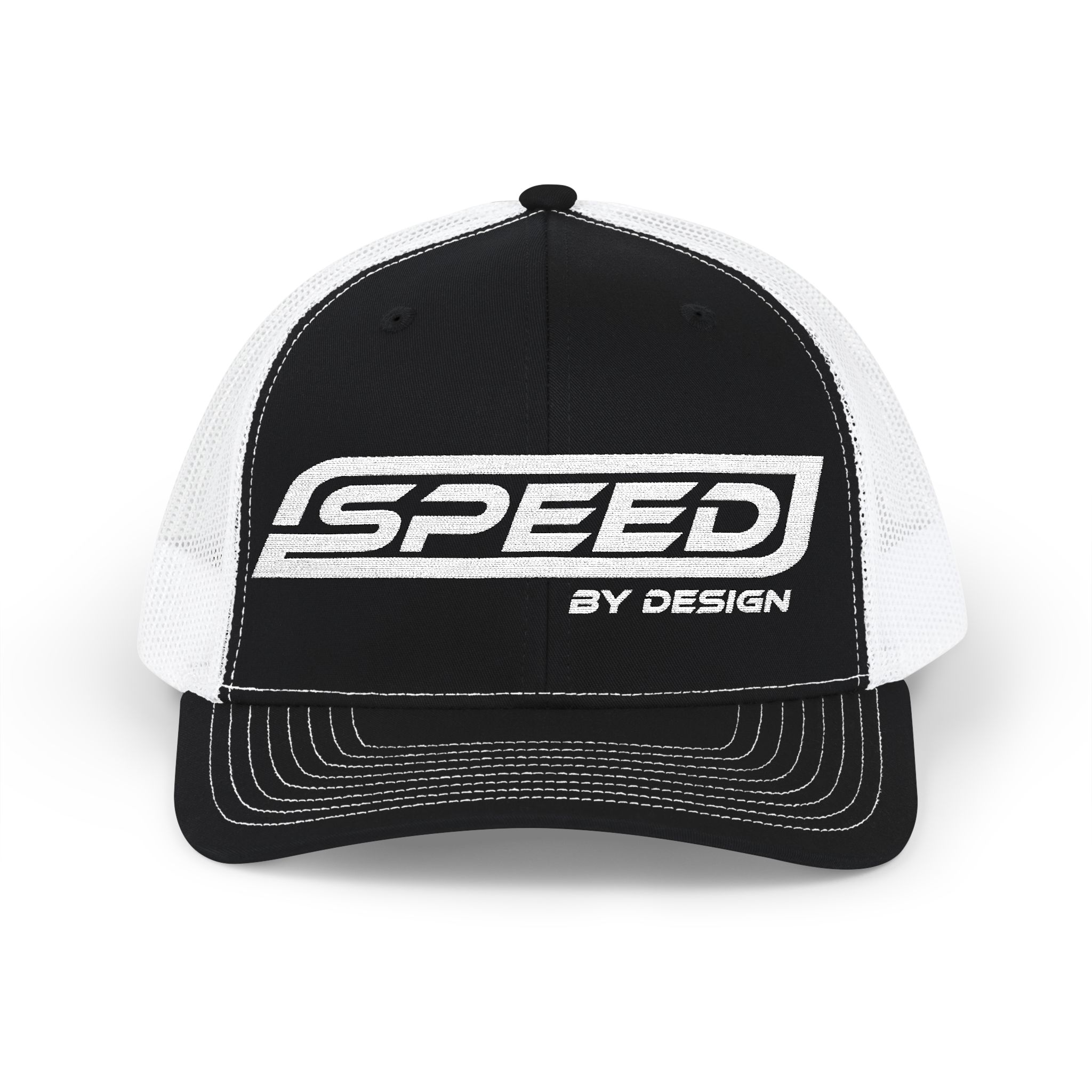 SBD Black Trucker Hat - Embroidered Snapback - Image 8