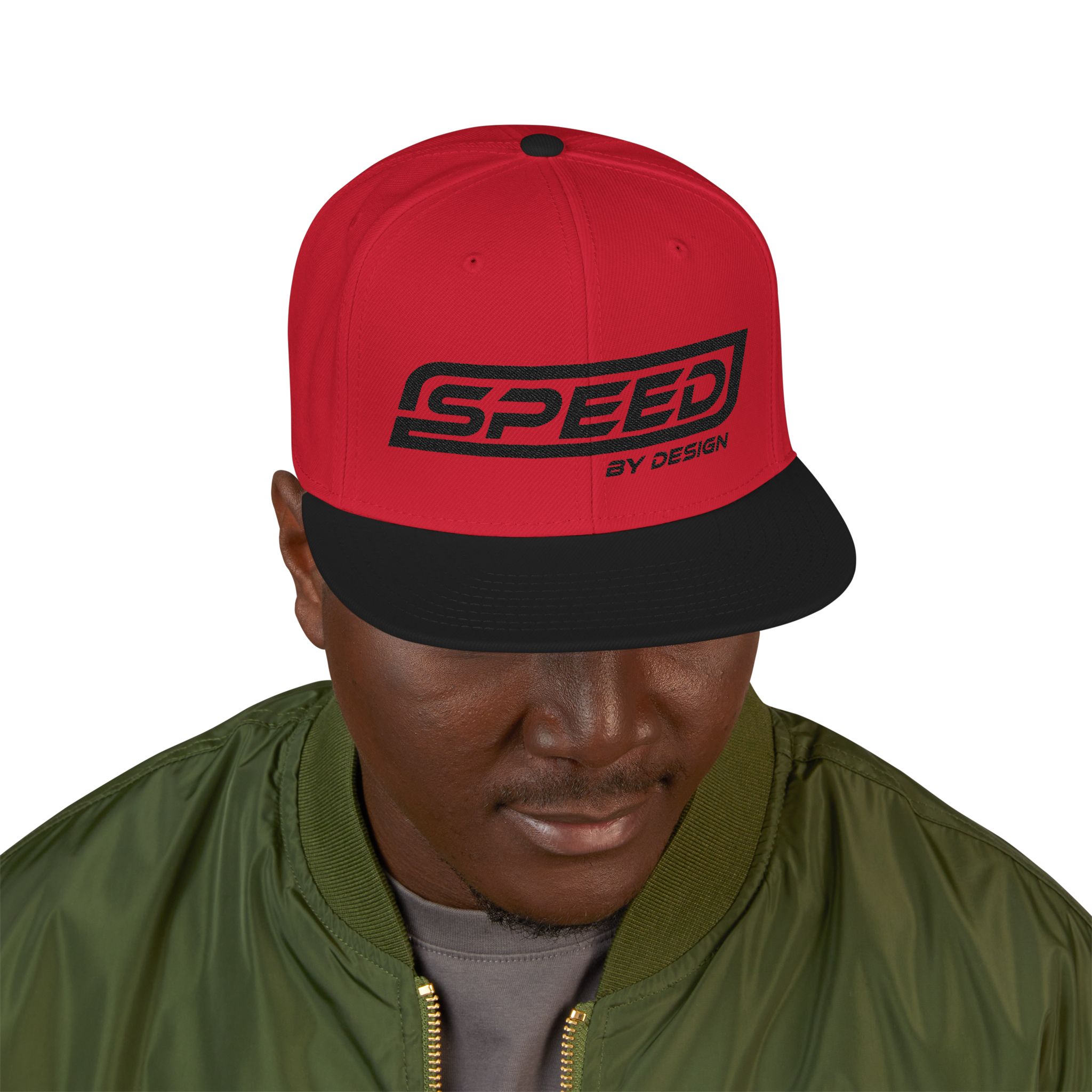SBD Embroidered Snapback Hat - Black Logo - Image 12
