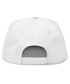 Alternative view of SBD Flat Bill Embroidered Cap — Black Logo Snapback