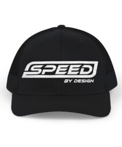 SBD Black Trucker Hat - Embroidered Snapback