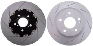 SBD 2-Piece Slotted Rotor Complete Kit for 2017+ Honda Civic Type R FK8/FL5 (Fronts +Rear Pairs)